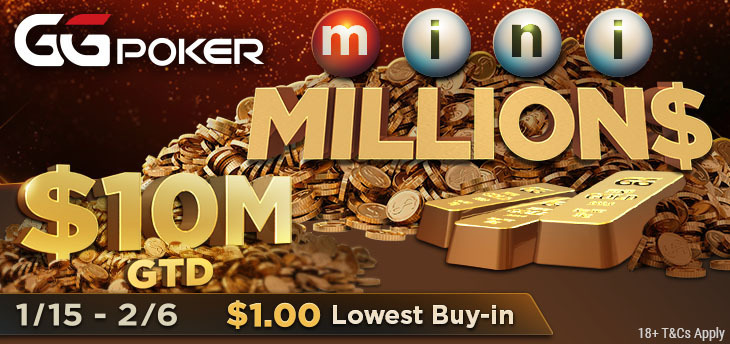 GGPoker presenta la próxima ronda del mini MILLÓN$.